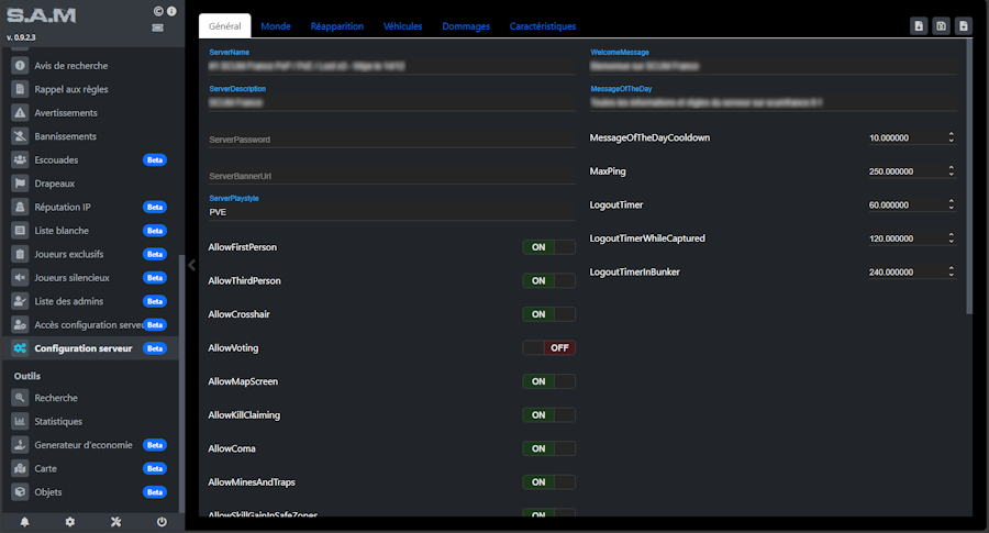 Gestion de la Configuration Serveur