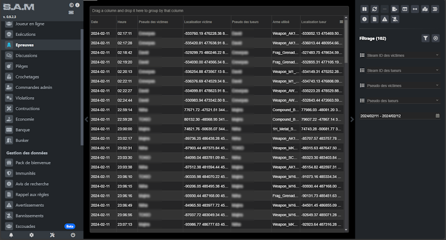 Analyse des Epreuves